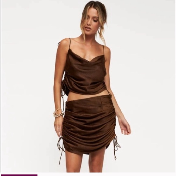 NWT Lioness String Along Skirt in Cocoa - Picture 6 of 6